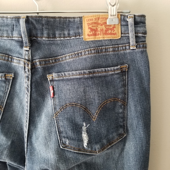 Levis 711 Skinny Distressed Jeans 29 - Picture 4 of 9